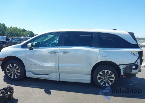 2022 Honda Odyssey Ex-L from USA, damaged, VIN 5FNRL6H74NB028461